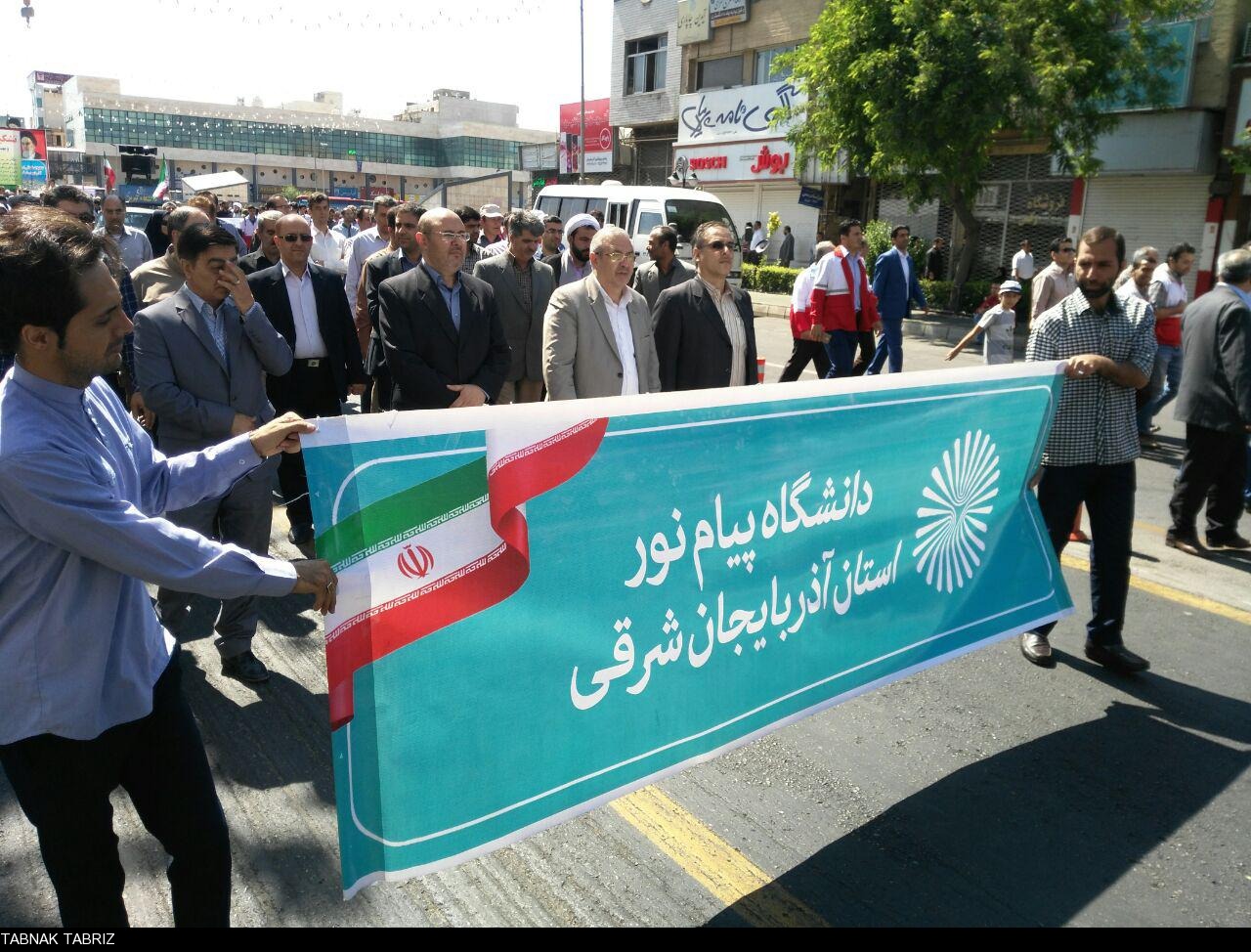 گزارش تصویری از راهپیمایی روز قدس از نگاه دوربین تابناک تبریز