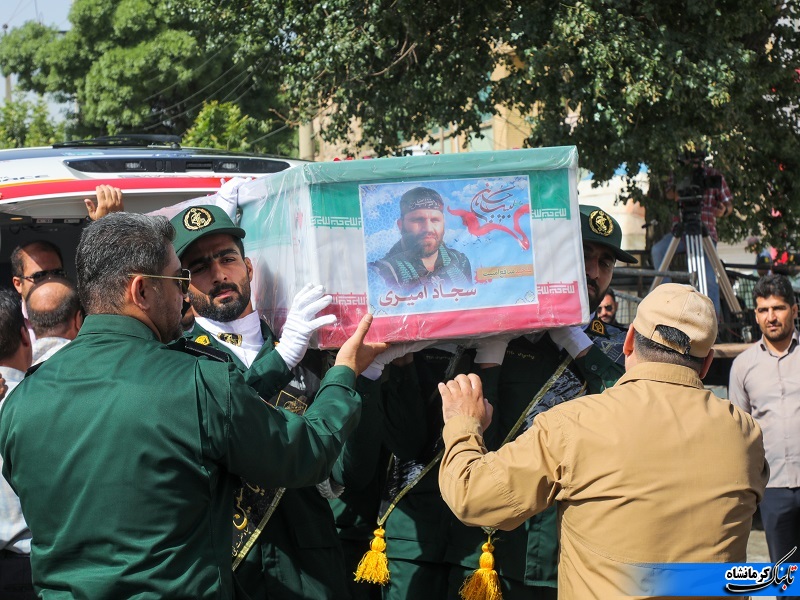 آیین تشییع و خاکسپاری شهید مدافع امنیت