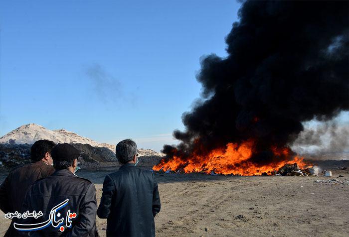 660 میلیون تومان کالای قاچاق در مشهد سوزانده شد