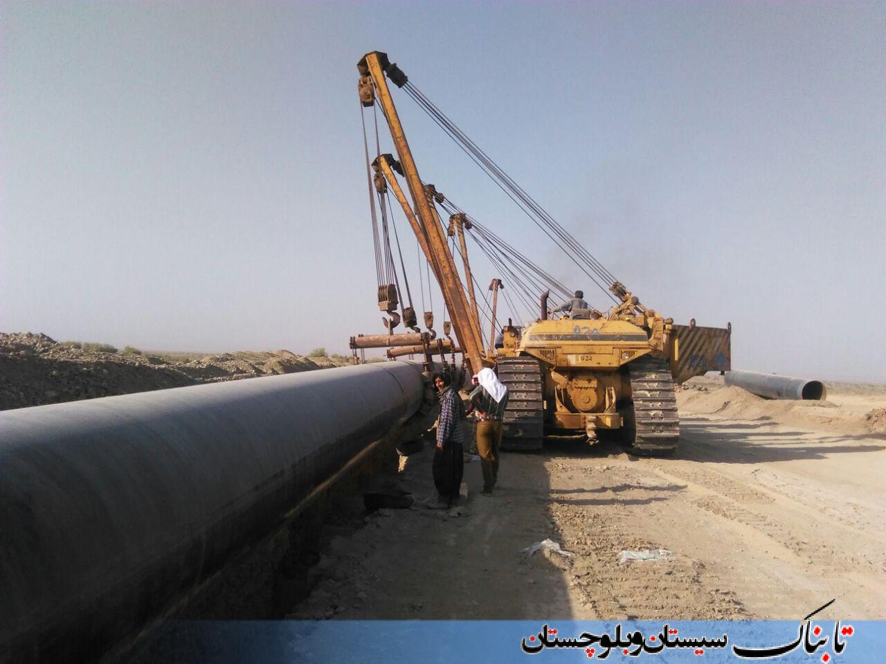 بازدید استاندار سیستان و بلوچستان از خط لوله گاز ایرانشهر به چابهار + تصاویر