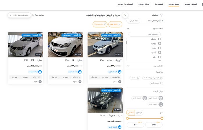 راهنمای جامع خرید خودرو کارکرده در آمل