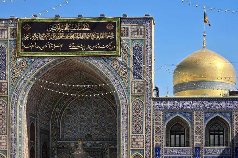 در آستانه شهادت امیرالمومنین علی(ع) و شب های قدر؛ حرم مطهر حضرت رضا(ع) سیاهپوش شد + گزارش تصویری