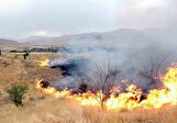 نابودی ۹۶ هکتار از مراتع بوکان در آتش سوزی