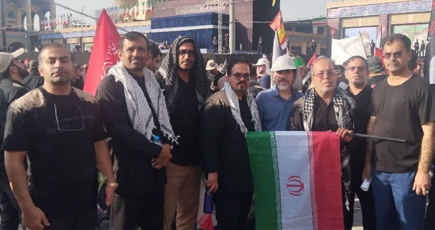 حضور کاروان بسیج اساتید دانشگاه لرستان در وداع بزرگ با رهبر شهید/ اجرای آیین سنتی گلمالی حضور کاروان بسیج اساتید دانشگاه لرستان در وداع بزرگ با رهبر شهید/ اجرای آیین سنتی گلمالی