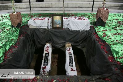 گزارش تصویری تدفین پیکرهای مطهر سه شهید گمنام دفاع مقدس