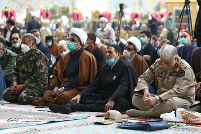 نماز عبادی سیاسی جمعه در صحن پیامبر اعظم ص