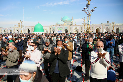 نماز عبادی سیاسی جمعه در صحن پیامبر اعظم ص