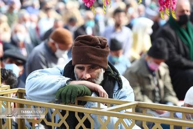 نماز عبادی سیاسی جمعه در صحن پیامبر اعظم ص